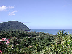 Vue du haut de l’Habitation Grande Anse