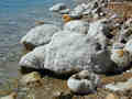 sel sur rochers de la mer Morte